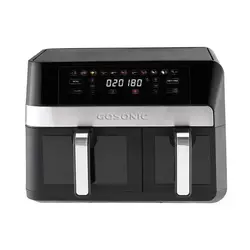 سرخ کن بدون روغن گوسونیک گاسونیک مدل GAF-710 دو قلو Gosonic مدل دیجیتال لمسی