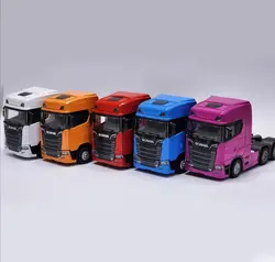 ماکت فلزی مدل اسکانیا دومحور (چراغ دار موزیکال عقبکش)