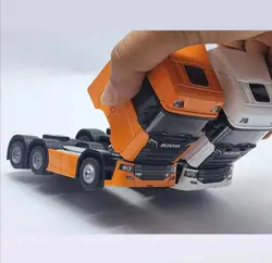 ماکت فلزی مدل اسکانیا دومحور (چراغ دار موزیکال عقبکش)