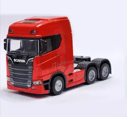 ماکت فلزی مدل اسکانیا دومحور (چراغ دار موزیکال عقبکش)