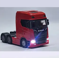 ماکت فلزی مدل اسکانیا دومحور (چراغ دار موزیکال عقبکش)