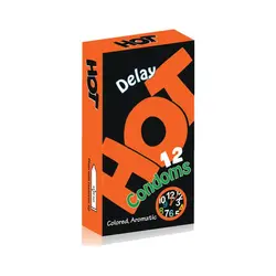 کاندوم هات مدل delay بسته 12 عددی