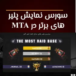 اسکوربورد حرفه‌ای MTA | نمایش زنده بازیکنان و اطلاعات سرور