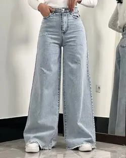 شلوار لی کج راه