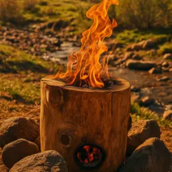 مشعل سوئدی چوب‌سوز سایز متوسط