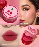 رژگونه و رژلب کرمی ۳طبقه میوه ای