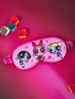 ماسک چشم صورتی طرح دختران پاورپاف