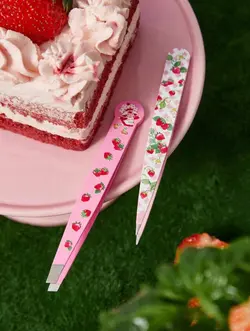 ست ۲ عددی موچین ابرو با طرح کارتونی و توت‌فرنگی