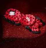 هدبند پشمی طرح خال‌خالی با گلدوزی حروف و پاپیون Betty Boop