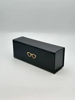 کیف عینک طرح چرم مارک دار