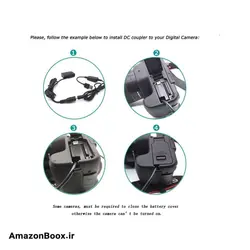 کابل USB Raeisusp EP5A + آداپتور QC3.0 + باتری ساختگی EN-EL14 - فروشگاه آمازون باکس