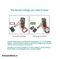 کابل USB Raeisusp EP5A + آداپتور QC3.0 + باتری ساختگی EN-EL14 - فروشگاه آمازون باکس