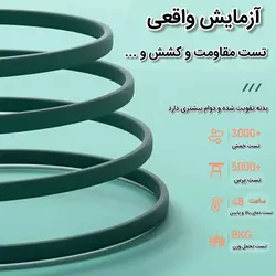 کابل شارژ قرقره‌ای ۳ سوکته