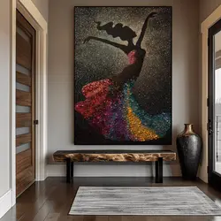 قیمت و خرید تابلو رقص سایه سه‌بعدی | اثر هنری خاص برای دکوراسیون مدرن - ورسای دکور