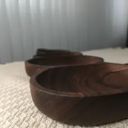 اردو خوری چوبی دفرمه چهار خانه، تقسیم چوبی دست ساز، ظرف پزیرایی و آجیل چوب گردو کد 162 - آکسایا چوب