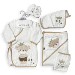 سرویس حوله نوزاد مادرکر mothercare طرح حیوانات سیسمونی مانی نی