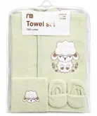 سرویس حوله نوزاد مادرکر mothercare طرح حیوانات سیسمونی مانی نی