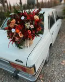 باکس گل با المان های یلدایی فلوبار