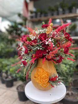 گل آرایی کدوی یلدایی فلوبار