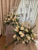 دکور بله برون گل آرایی شمعدون فلوبار