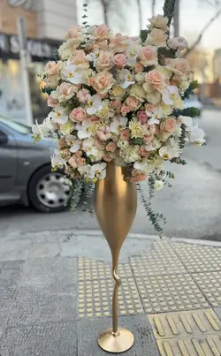 ‎جام گل بله برون با رنگ گلبهی فلوبار