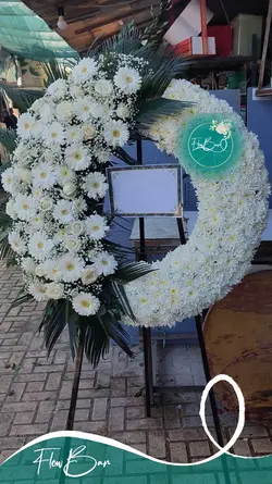 تاج گل درباری تسلیت فلوبار