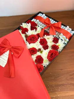 باکس گل اسکناس آرایی فلوبار