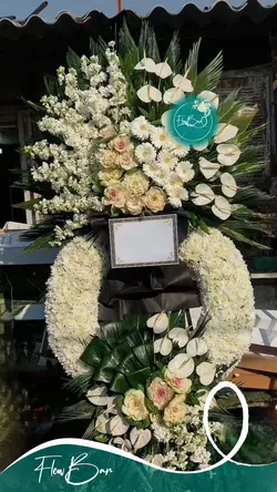 تاج گل درباری تاجدار تسلیتی فلوبار