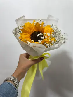 تک شاخه گل آفتابگردون فلوبار