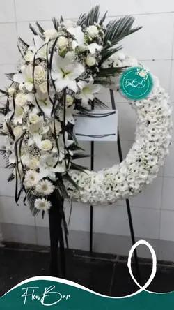 تاج گل درباری تسلیت فلوبار