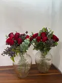 گلدون رومیزی با گل طبیعی فلوبار