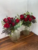 گلدون رومیزی با گل طبیعی فلوبار
