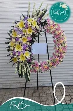 تاج گل درباری تبریک و افتتاحیه فلوبار