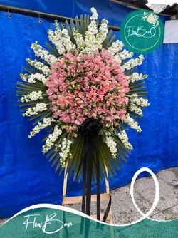 تاج گل یک طبقه ترحیمی فلوبار