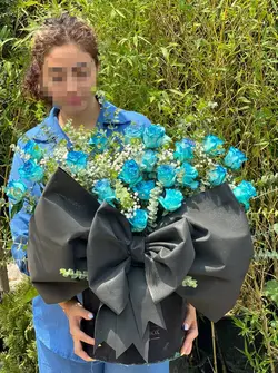 باکس گل پاپیونی آبی فلوبار