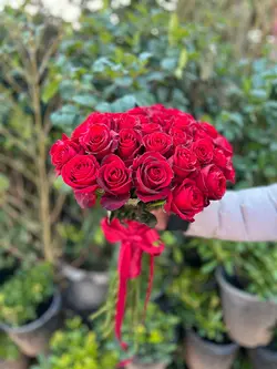 دسته گل ۴۰ شاخه رز فلوبار