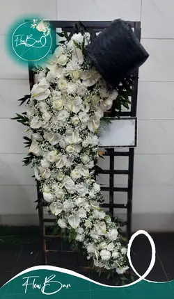 تاج گل شبکه ای ترحیمی فلوبار