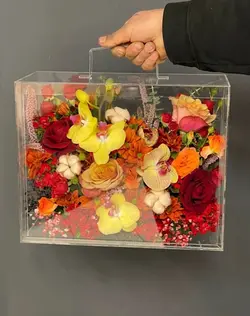 باکس گل پلکسی طرح کیف فلوبار