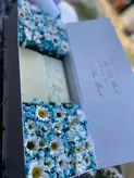 باکس گل اسکناس آرایی آبی فلوبار