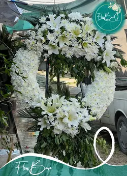 تاج گل درباری ترحیمی فلوبار