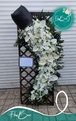 تاج گل شبکه ای ترحیمی فلوبار