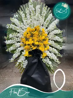 تاج گل یک طبقه ترحیمی فلوبار