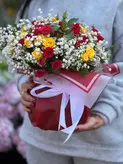 گل پاییزی داخل جار گل فلوبار