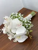 دسته گل عروس با گل مصنوعی فلوبار