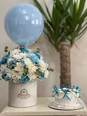 باکس گل و کیک و بادکنک فلوبار