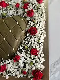 تزیین حنای قلبی عروس فلوبار