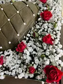 تزیین حنای قلبی عروس فلوبار