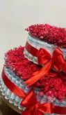 دیزاین اسکناس با گل به شکل کیک طبقه ای فلوبار
