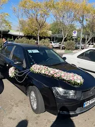 ماشین عروس دنا مشکی فلوبار