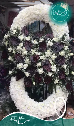 تاج گل دو طبقه ای ترحیم فلوبار